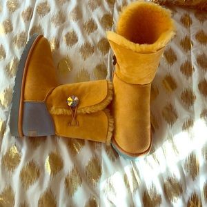 Light Orange & Baby Blue Uggs